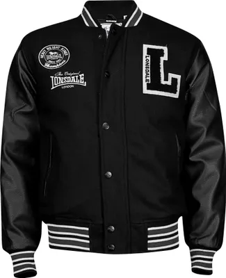 Produktbild von Lonsdale Herren College Jacket Oxford all Season, Farbe:black, Größe:S