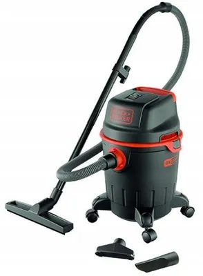 Zdjęcie produktu dla Black & Decker BXVC15PE, 1200 W, Suchy i Mokry, 15 l, Filtracja, 73,6 dB, Czarny, Pomarańczowy