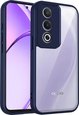 Obrázek produktu pro Pouzdro pro Oppo K12x průhledný zadní kryt s TPU rámečkem, odolné proti nárazům Modrý