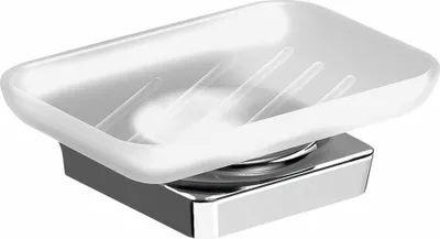 Image de Sapho Zen - Distributeur de savon avec support, verre laiteux/chrome 161003