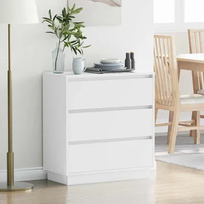Produktbild von vidaXL Nachttisch Weiß 71 x 34,5 x 75 cm Holzwerkstoff