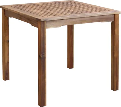 Immagine prodotto di Milani Home - tavolo da giardino quadrato fisso, legno di acacia, 4 posti, marrone, piano 80 x 80 cm