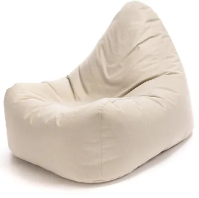 Produktbild von Ecopuf - Sitzsack Bean Bag Outdoor, 70 x 85 x 70 cm - Keiko Cremeweiß