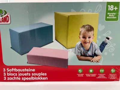 Produktbild von Playland Softbausteine Großbausteine Softplay 3 teilig verschiedene Größen