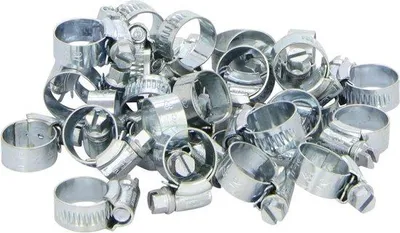Image de Collier de serrage 11-16 mm, acier inoxydable, lot de 50