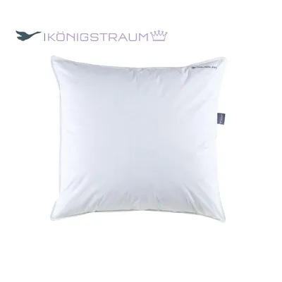 Produktbild von Häussling Königstraum 3-Kammer Federn- und Daunenkissen 80x80 cm | Kopfkissen, Kissen, Deutsche Manufaktur, auch für Allergiker geeignet, Bezug 100% Baumwolle