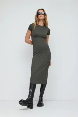 Produktbild von Basic-Kleid, Khaki, M