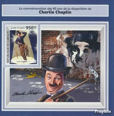 Produktbild von Briefmarken Dschibuti 2017 Mi Block 977 (kompl. Ausg.) postfrisch Charlie Chaplin