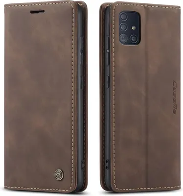 Produktbild von Samsung Galaxy A51 Hülle - CaseMe 013 Klapphülle - Dunkelbraun