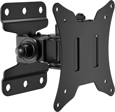Image de Support mural – Support inclinable et pivotant pour écran de 13 à 30 pouces – Compatible avec les normes VESA 75x75 mm et 100x100 mm – Capacité maximale : 25 kg