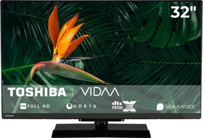 Produktbild von Toshiba 32LV3E63DA, 81,3 cm (32"), 1920 x 1080 Pixel, LED, Smart-TV, WLAN, Schwarz