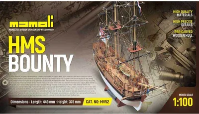 Obrázek produktu pro Krick HMS Bounty 1:100 Mamoli Kit