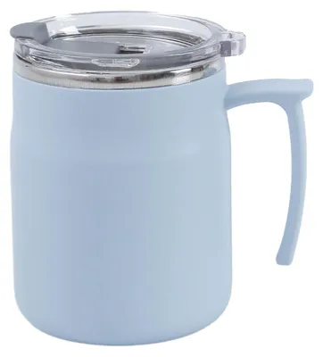 Produktbild von Edelstahlbecher, isolierte Wasserflasche, Teetasse mit Deckel,500ml,Blue