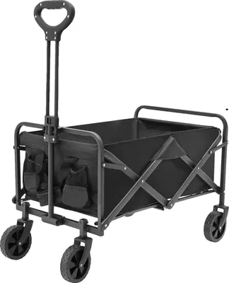 Immagine prodotto di Carrello pieghevole, portata 80 kg, maniglia regolabile, nero