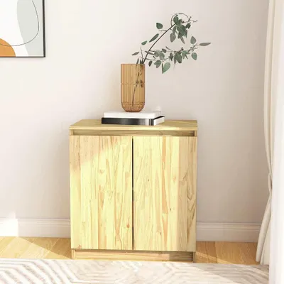 Image de vidaXL Armoire d'appoint 60x36x65 cm Pin massif