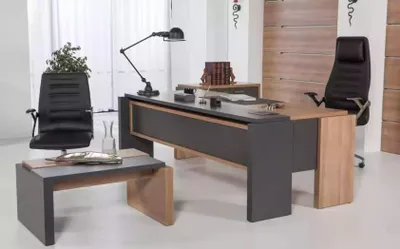 Produktbild von Schreibtisch Set Aktenschrank Schrank mit Couchtisch Büroeinrichtung 3tlg.