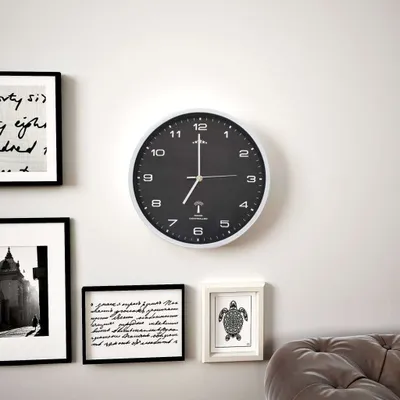 Immagine prodotto di Orologio a Parete Radiocontrollato Movimento Quarzo 31 cm Nero