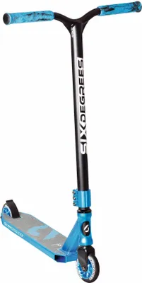 Image de SIX DEGREES Stuntscooter avec guidon renforcé Wing, système de compression HIC, 100 mm, ABEC 9, direction 360°, bleu