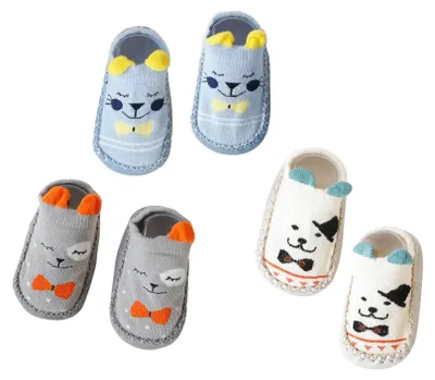 Produktbild von Omgoods – Set mit 3 rutschfesten ersten Schuhen für Babys