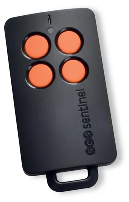 Imagen del producto de SCS Sentinel FrenchControl, mando a distancia de 4 canales, color naranja – Código rodante seguro