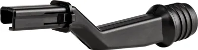 A black plastic adapter piece for a vacuum cleaner or similar tool, shown against a white background.