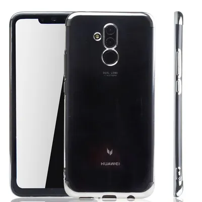 Produktbild von Handyhülle für Huawei Mate 20 Lite Silber - Clear - TPU Silikon Case Backcover Schutzhülle in Transparent   Silber