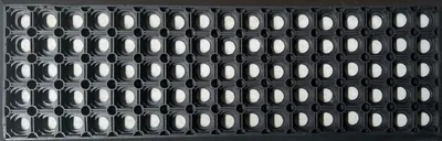 Produktbild von Treppenmatte GERLINDE 25x75cm 18mm schwarz Stufenmatte Jet-Line Ringmuster