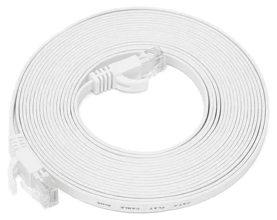 Zdjęcie produktu dla Kabel Ethernet CAT6 Gigabit 8-żyłowy skrętka sieciowa z płaskim przewodem miedzianym, 20 metrów