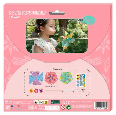 Produktbild von Avenir Windmühlen Bastelset Blumen - kreatives Spielzeug für Kinder
