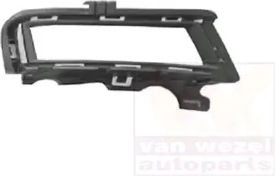 Zdjęcie produktu dla VAN WEZEL Kratka wentylacyjna Grill Zderzak do VW Golf VII hatchback (5G1, BQ1, BE1, BE2) z otworem/otworami na światła przeciwmgielne