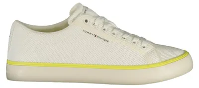 Produktbild von Herren-Sportschuh Weiß mit Gelbem Akzent und Herausnehmbarem Fußbett