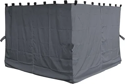 Produktbild von 4 Seitenteile für Pavillon Nizza 3x4m Seitenwand Grau