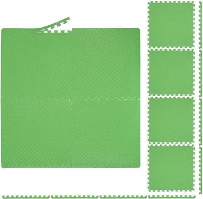 Image de Tapis de protection de sol vert en lot de 8