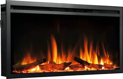 Obrázek produktu pro Elektrický krb, vestavný krb BALDERIA Atalanta 33 – topný výkon až 1500 W, černý