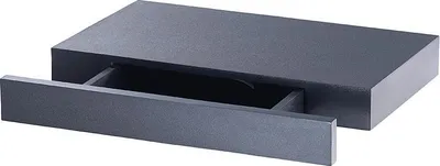 Image de Étagère murale avec tiroir secret - Noir