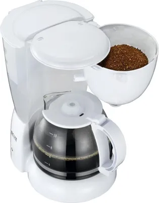 Image de 6 pièces Machine à café Set Appareil avec fonction maintien au chaud & système anti-gouttes 1,25L