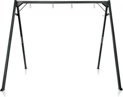 Produktbild von Schaukelgestell Meteor W-5050 – A‑Rahmen Stahl, pulverbeschichtet, bis 200 kg, Platz für 2 Schaukeln + Hängematte, höhen207 cm, Outdoor