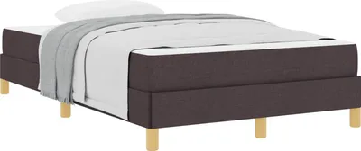 Produktbild von Boxspringbett mit Matratze Dunkelbraun 120 x 200 cm Stoff