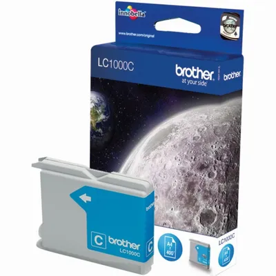 Obrázok produktu pre Brother LC1000C Tlačová kazeta 1 ks Originálna azúrová