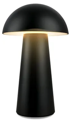 Zdjęcie produktu dla Briloner LED mini lampa stołowa bezprzewodowa, ściemniana, dotykowa, bezprzewodowa, bryzgoszczelna, czarna, Ø12 x 19,5 cm
