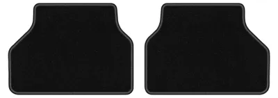 Obrázok produktu pre Zadné velurové koberce pre: BMW 5 E60 RZEPY 2003-2010 (sedan) – 2 ks, čierne, na mieru – Wielganizator LUX