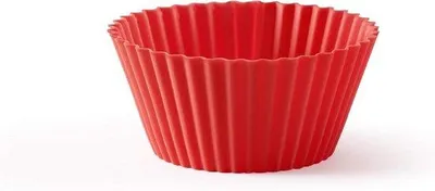 Zdjęcie produktu dla Zestaw silikonowych foremek do muffinek, 6 sztuk, 7 cm, kolor platynowy