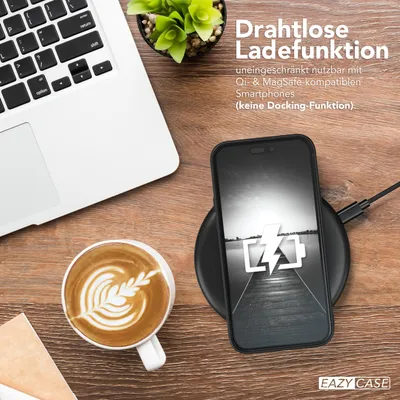 Produktbild von EAZY CASE - TPU Hülle für Apple iPhone 15 Plus, TPU Case stoßfeste Handyhülle, weiches Cover mit Kameraschutz, Silikonhülle in Schwarz