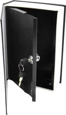 Image de GEKO Tirelire, livre portable 240x155x55mm, 2 clés G10905