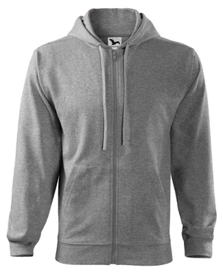 Produktbild von Malfini - "Trendy" Hoodie mit durchgehendem Reißverschluss für Herren PP10270 (XXL) (Dunkelgrau)