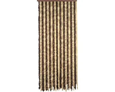 Obrázek produktu pro Závěs do dveří, flauš, hnědo béžový, 90x200 cm
