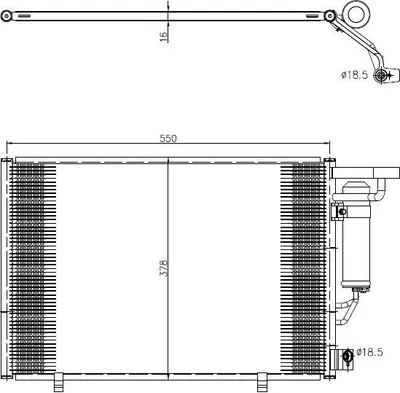 Imagen del producto de Condensador, sistema de aire acondicionado