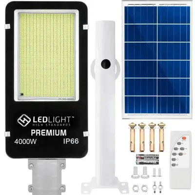Obrázok produktu pre LedLight 3268 Solárne pouličné osvetlenie LED COB, IP66, 4000 W