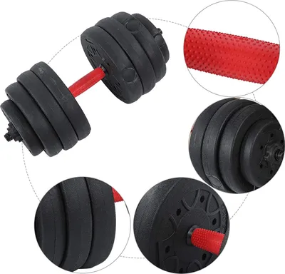 Produktbild von Kurzhantel 20KG Fitness Einstellbare Übungshantel mit 8 Gewichten Hantel Training