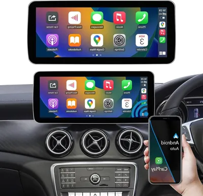 Obrázek produktu pro Autorádio s dotykovým displejem – 12,3palcový multimediální systém – Bezdrátové Apple CarPlay a Android Auto